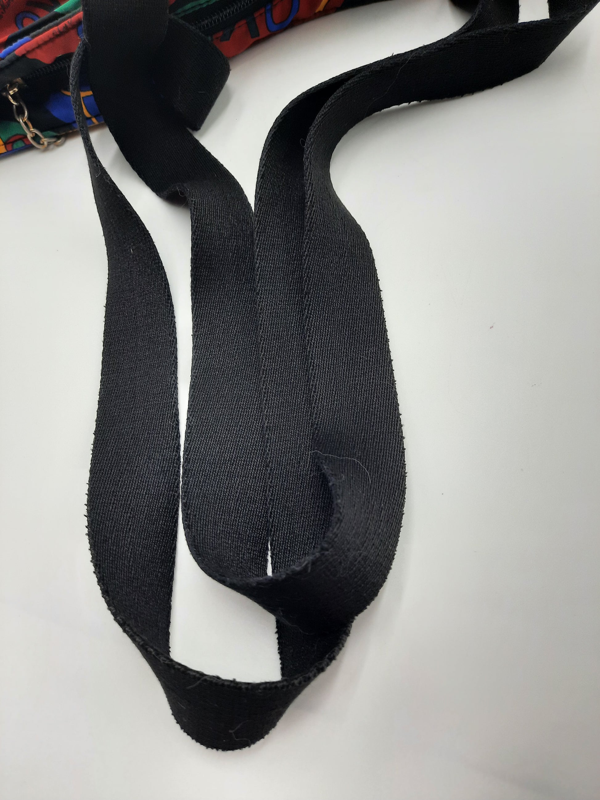 YSL Saint Laurent Vintage Love Tote Shoulder Handbag Nylon Multicolored. SASHAANT