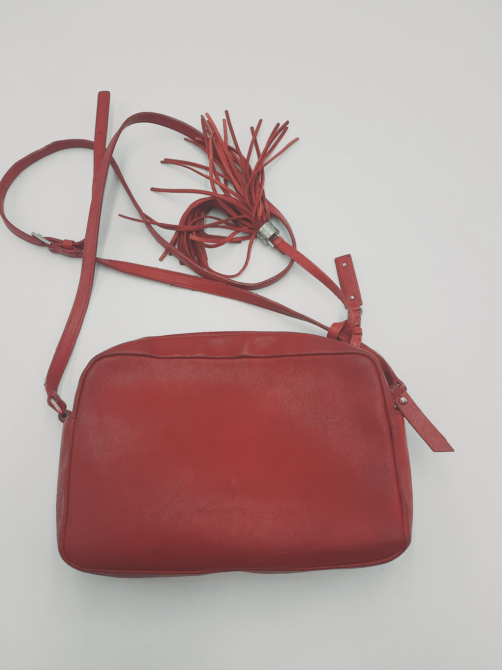 YSL Saint Laurent Lou Camera Paris Dark red Crossbody Handbag. SASHAANT