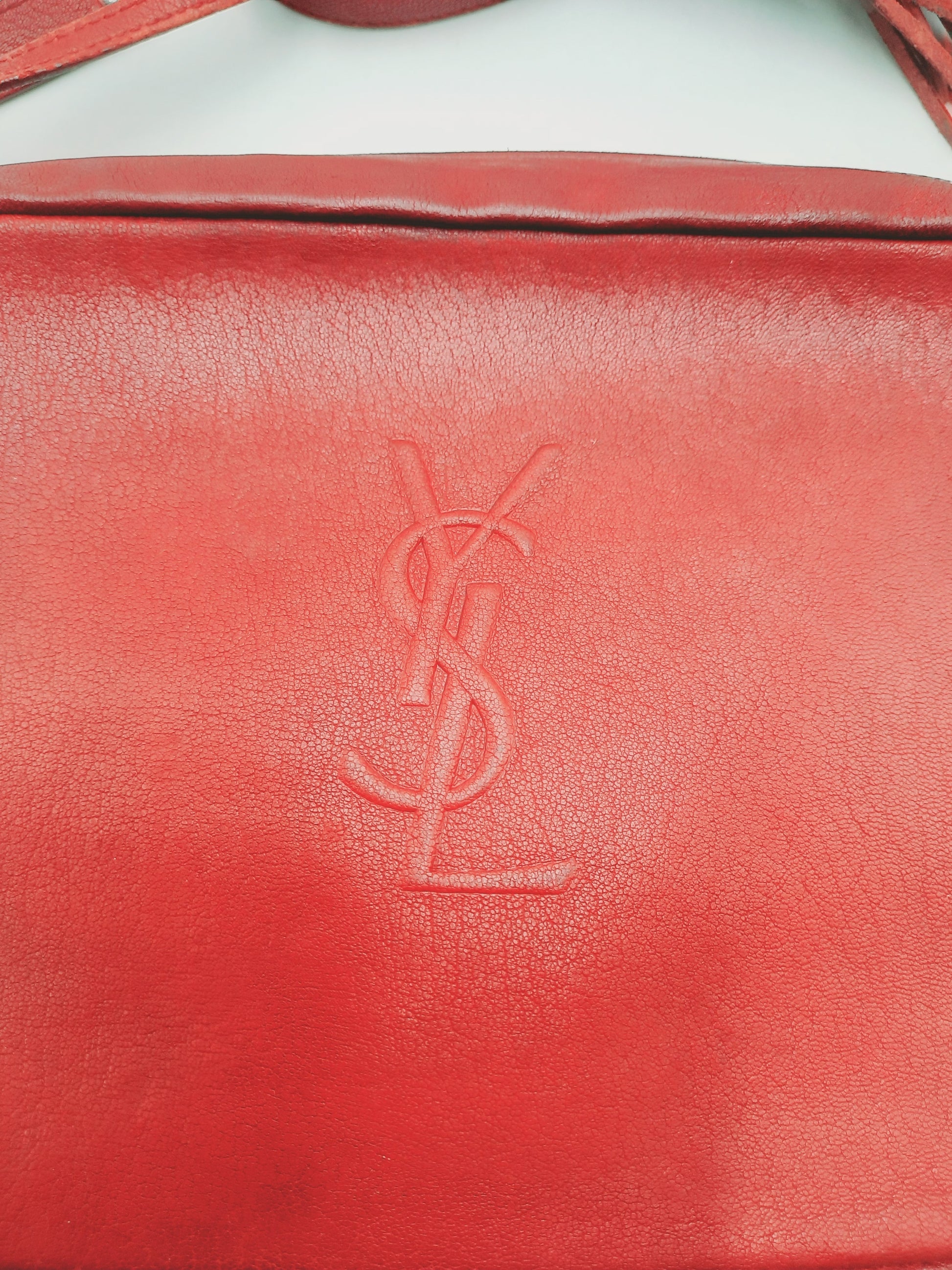 YSL Saint Laurent Lou Camera Paris Dark red Crossbody Handbag. SASHAANT
