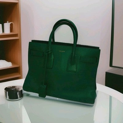 YSL Saint Laurent Sac De Jour 2 Way Green Med Size Shoulder Handbag RRP 3500$. 
