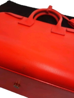 YSL Saint Laurent Sac De Jour 2 Way Orange Med Size Shoulder Handbag RRP 3500$. 
