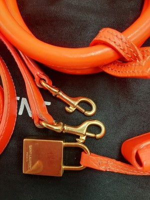YSL Saint Laurent Sac De Jour 2 Way Orange Med Size Shoulder Handbag RRP 3500$. 