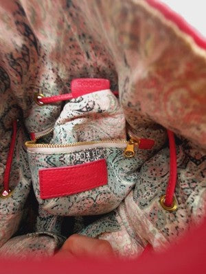 See By Chloe Bucket Leather Pink Colour Tassel Golden Hardware Medium Size.