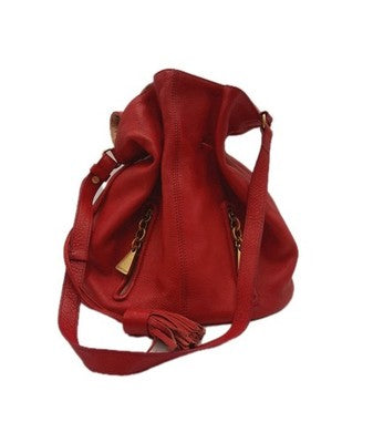 See By Chloe Bucket Leather Pink Colour Tassel Golden Hardware Medium Size.