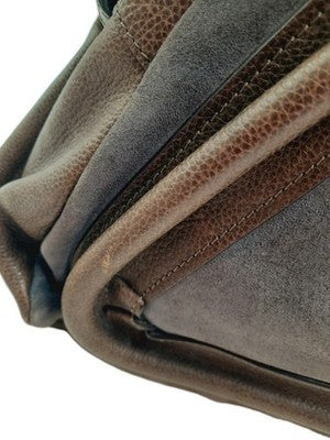 Chloe Paraty Brown Colour Crossbody Shoulder Handbag Suede Leather Large Size.