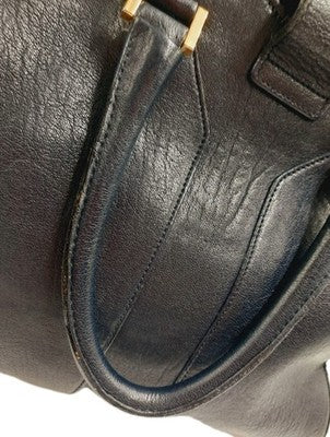 YSL Saint Laurent Baby Cabas Y Line Black 2 Way Shoulder Handbag Black Colour. 