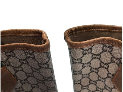 Gucci Cherry Supreme Plus Tote Shoulder Handbag PVC Medium Size. 