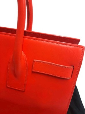 YSL Saint Laurent Sac De Jour 2 Way Orange Med Size Shoulder Handbag RRP 3500$. 