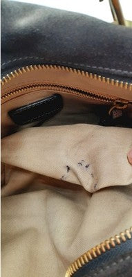 Chloe Paraty Brown Colour Crossbody Shoulder Handbag Suede Leather Large Size.