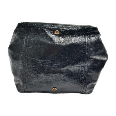 YSL Saint Laurent Downtown Large Size Tote Handbag Patent Leather Black .