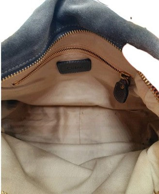 Chloe Paraty Brown Colour Crossbody Shoulder Handbag Suede Leather Large Size.