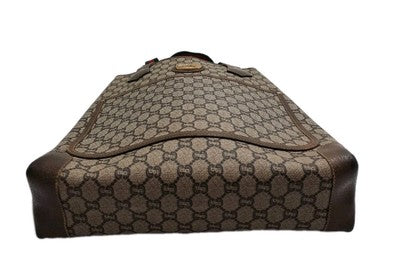 Gucci Cherry Plus Supreme  PVC  Vintage Tote Shoulder Handbag Medium Size. 