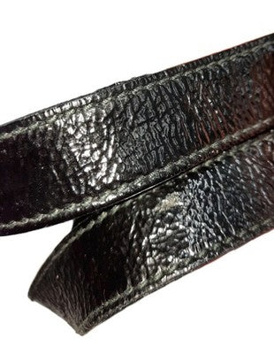 YSL Saint Laurent Downtown Large Size Tote Handbag Patent Leather Black .