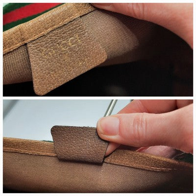 Gucci Cherry Supreme Plus Tote Shoulder Handbag PVC Medium Size. 