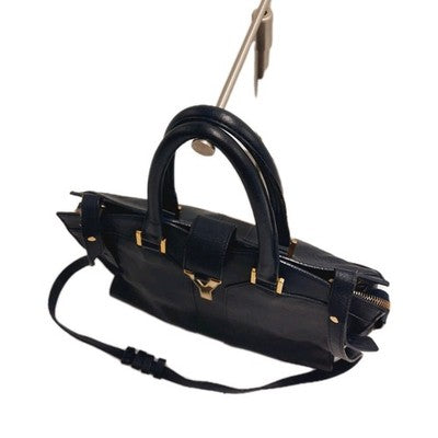 YSL Saint Laurent Baby Cabas Y Line Black 2 Way Shoulder Handbag Black Colour. 