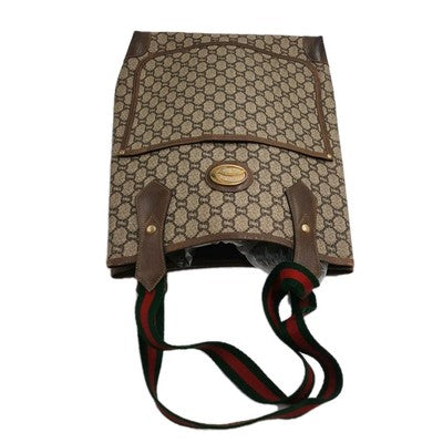 Gucci Cherry Plus Supreme  PVC  Vintage Tote Shoulder Handbag Medium Size. 