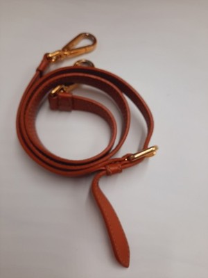 Prada Vitello Daino Shopping 2 Way Leather Handbag Large Size Rame Colour .