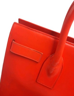 YSL Saint Laurent Sac De Jour 2 Way Orange Med Size Shoulder Handbag RRP 3500$. 