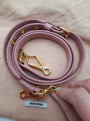 Miu Miu Madras Rosa Shoulder Medium 2 Way  Crossbody Handbag Golden Hardware. 