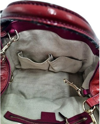 Gucci GG Soho Small Patent Leather Pink 2 Way Crossbody Shoulder Handbag.