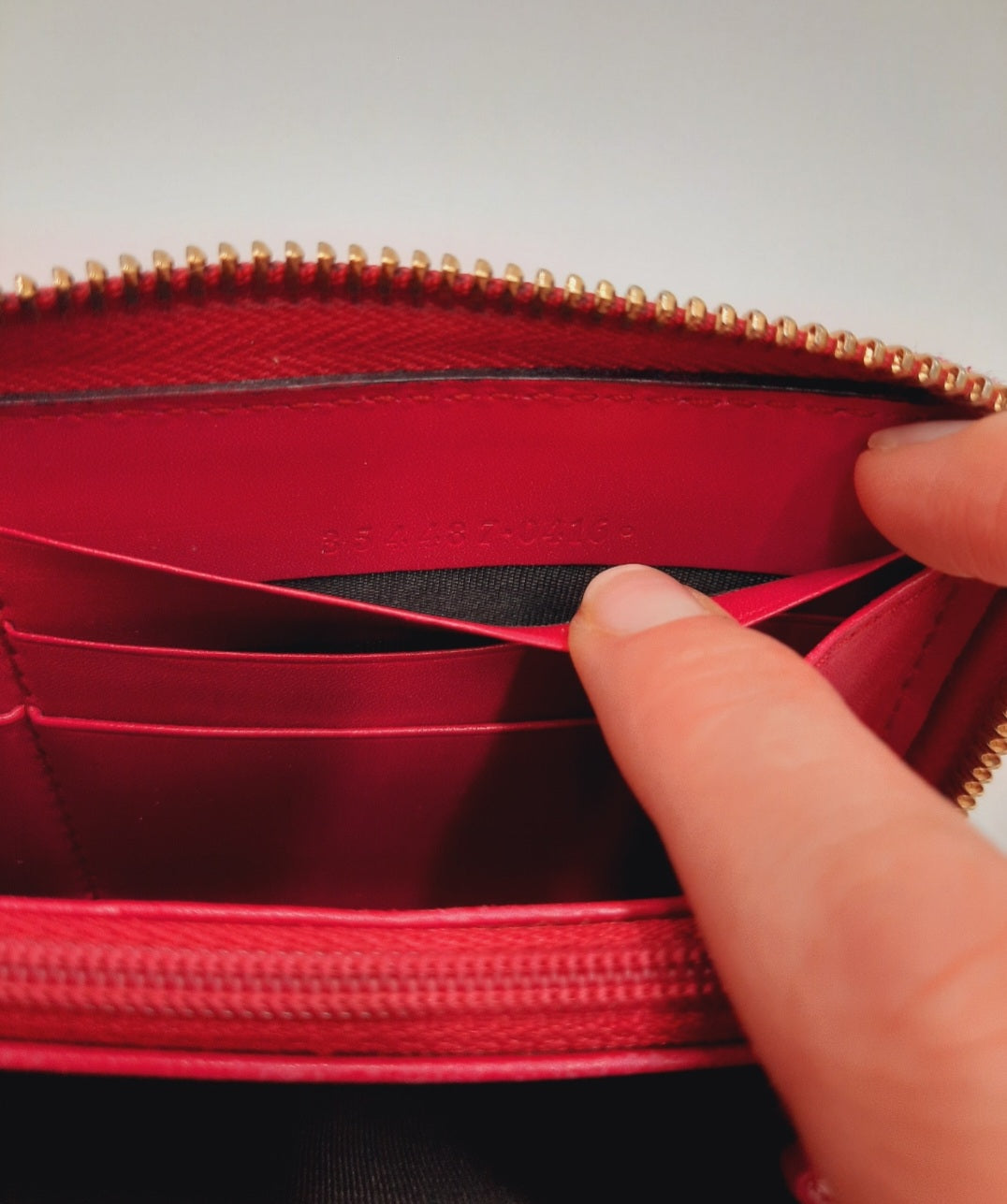 Gucci GG Diamante Long Wallet Zipper Around Pink Leather PVC. Gucci