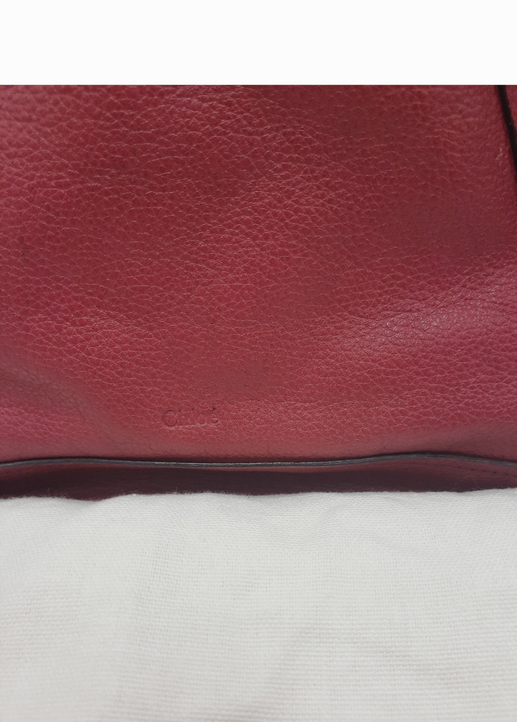 Chloe Paraty Bright Pink  Crossbody Shoulder Handbag Leather Large Size.