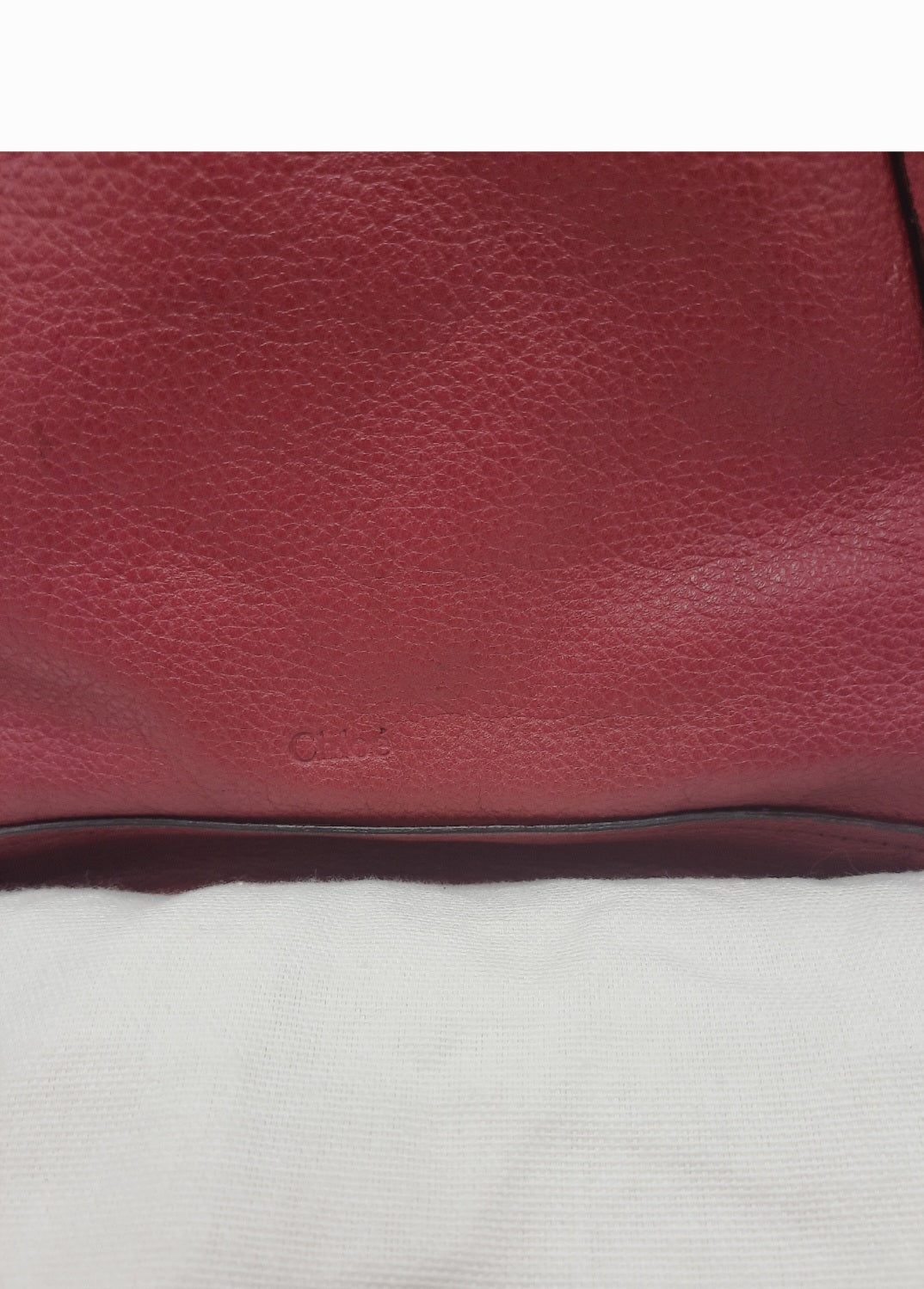 Chloe Paraty Bright Pink  Crossbody Shoulder Handbag Leather Large Size.